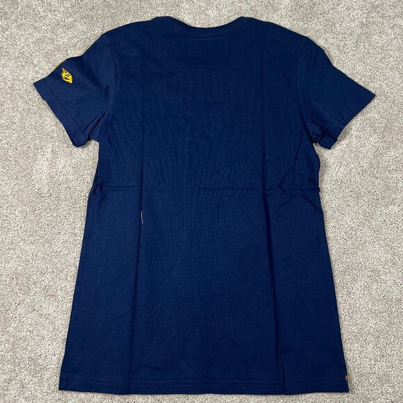 Adidas Womens S Blue Nashville Predators Hockey Round Neck SS Amplifier Tee NWT - Picture 2 of 5